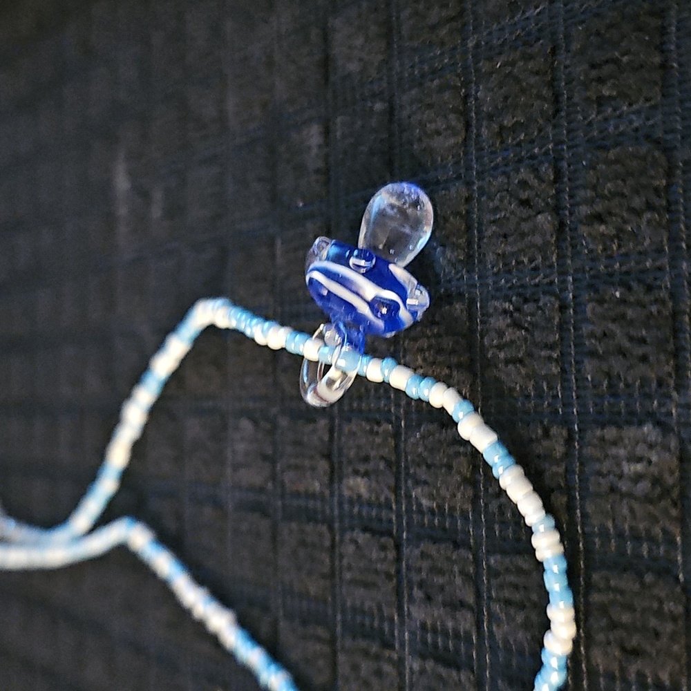 Glass Mushroom Pendant Necklace